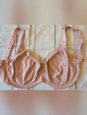 Panache Underwire Serene Size 34HH Bra Blush Pink No Padding